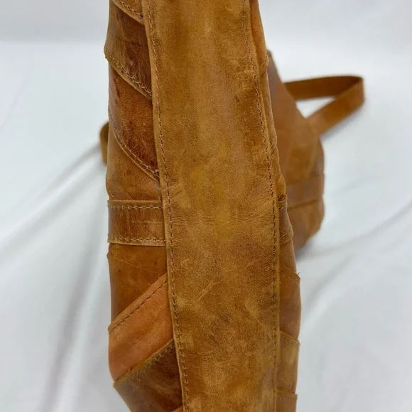 Raven+Lily Brown Leather Crossbody Bag Purse - Picture 8 of 8